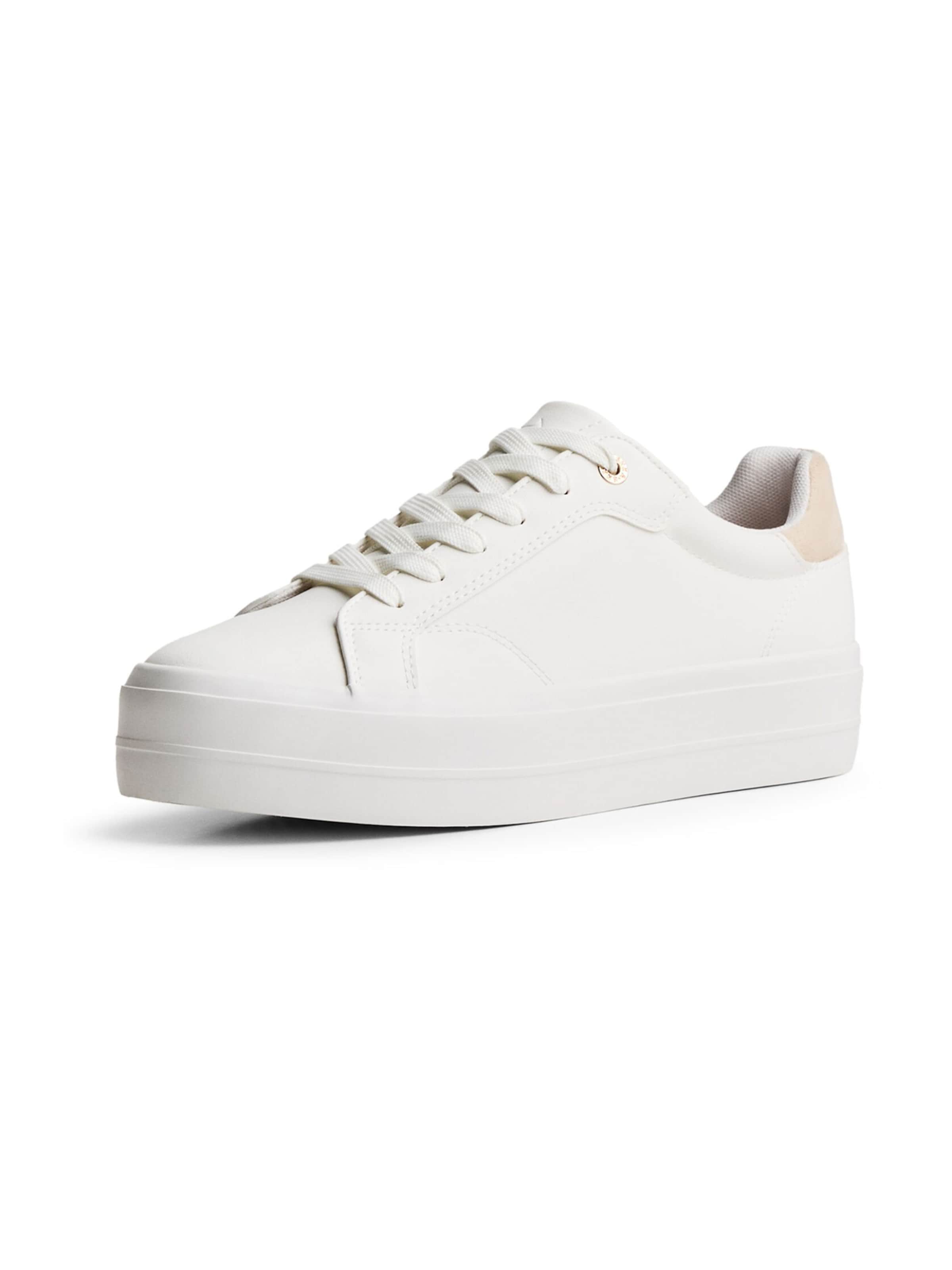 Bershka Nizke superge | bela barva: sprednja stran