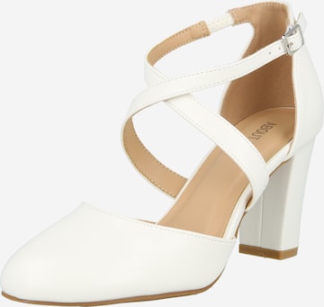 ABOUT YOUCipele s potpeticom 'Marina' - bijela boja: prednji dio