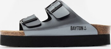 Bayton Pantolette 'Japet' i silver: framsida