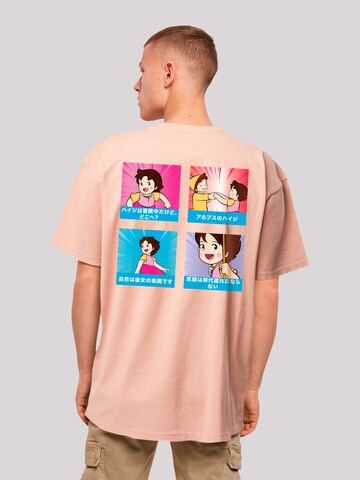 T-Shirt 'Heidi Logo Heroes of Childhood' F4NT4STIC en orange