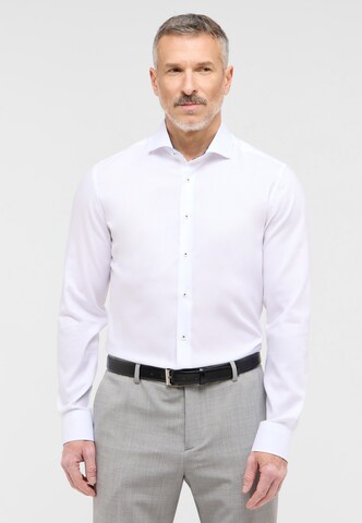ETERNA Slim fit Business shirt in White: front