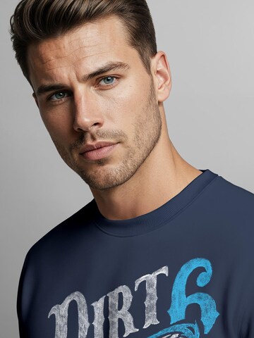 Neverless Sweatshirt 'Dirt Track' in Blue