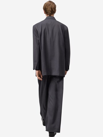 Wide leg Pantaloni con pieghe di Adolfo Dominguez in grigio