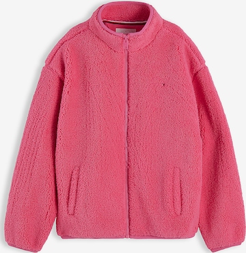 TOMMY HILFIGER Fleece jas in Roze: voorkant