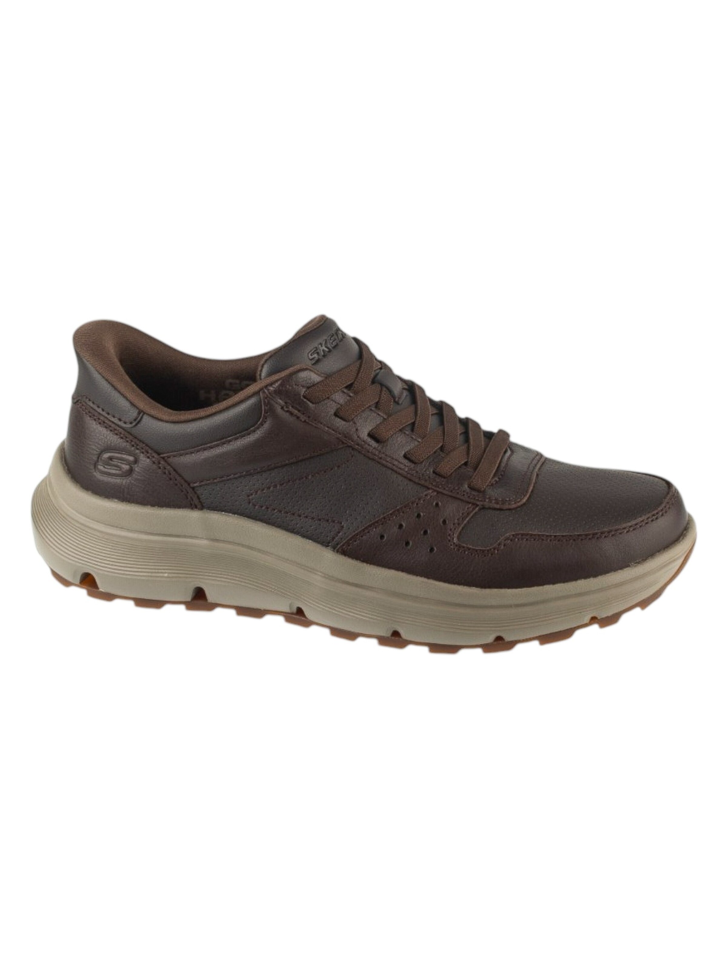 SKECHERS Sportieve veterschoen 'Skechers Slip-Ins: Garza Ultra - Tyrell' in Bruin: voorkant