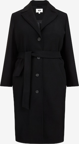 Palton de primăvară-toamnă de la WE Fashion pe negru: față