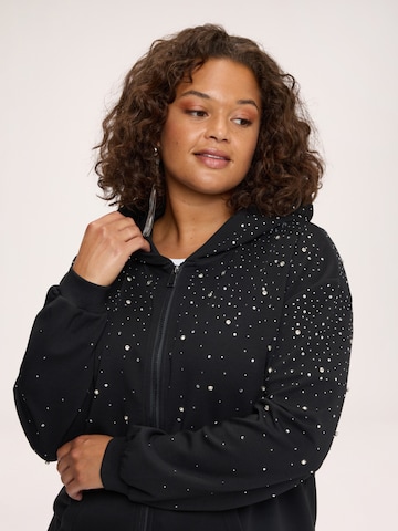 Fiorella Rubino - Sudadera con cremallera en negro