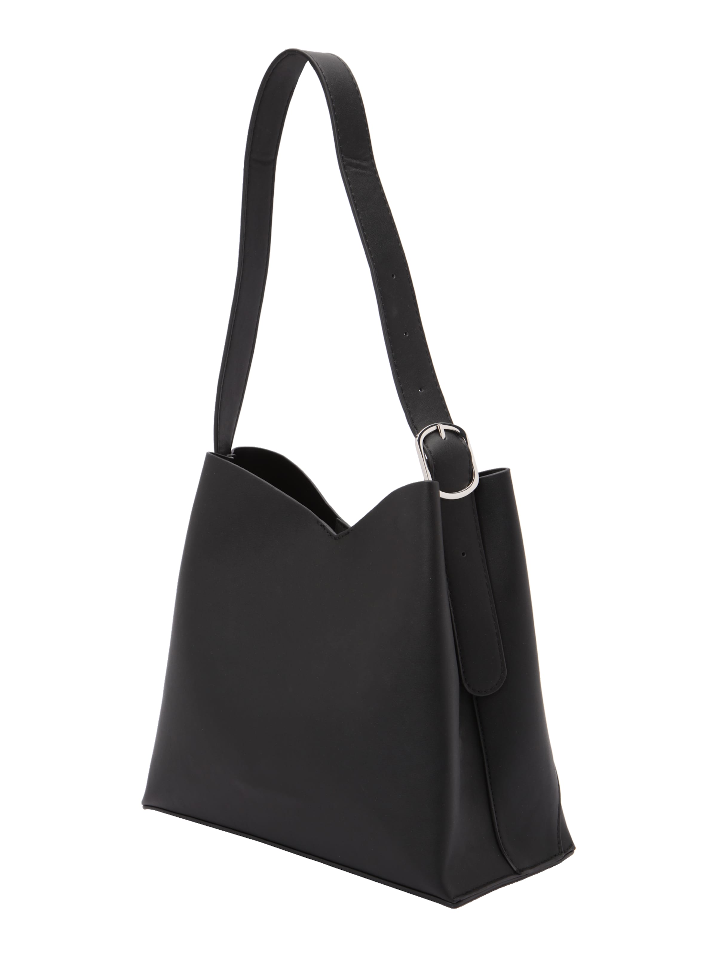 PIECES - Bolso de hombro 'PCSONY' en negro: frente