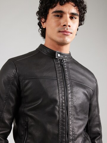 Geacă de primăvară-toamnă 'Warner' de la JACK & JONES pe negru