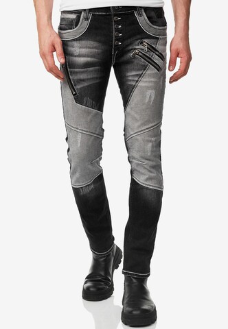 Rusty Neal Regular Jeans 'URUMA' in Zwart: voorkant