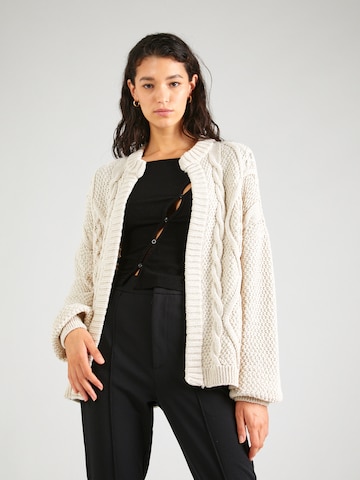 ONLY Knit cardigan 'ANNIKA' in Beige: front
