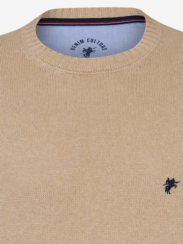 DENIM CULTURE Sweater 'Brian' in Beige