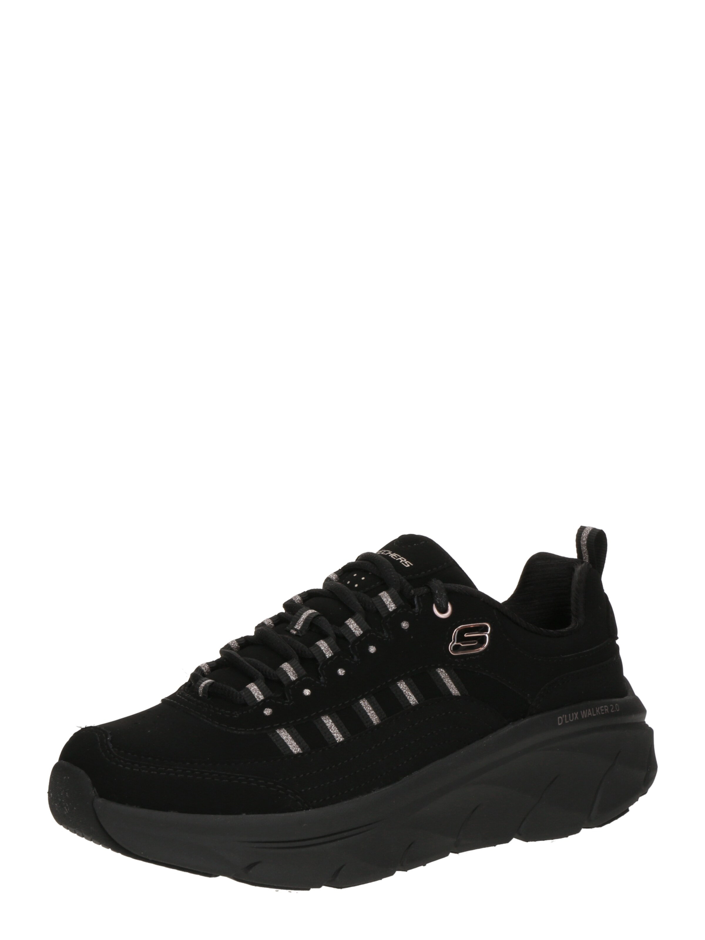 SKECHERS Sneakers laag 'D'LUX WALKER 2.0' in Zwart: voorkant
