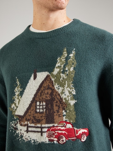 zaļš Abercrombie & Fitch Džemperis 'HOLIDAY NOVELTY'