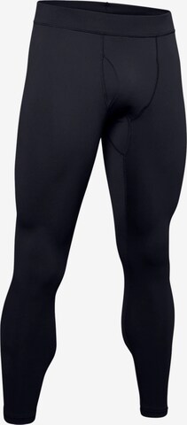 UNDER ARMOUR Regular Workout Pants in Black: front