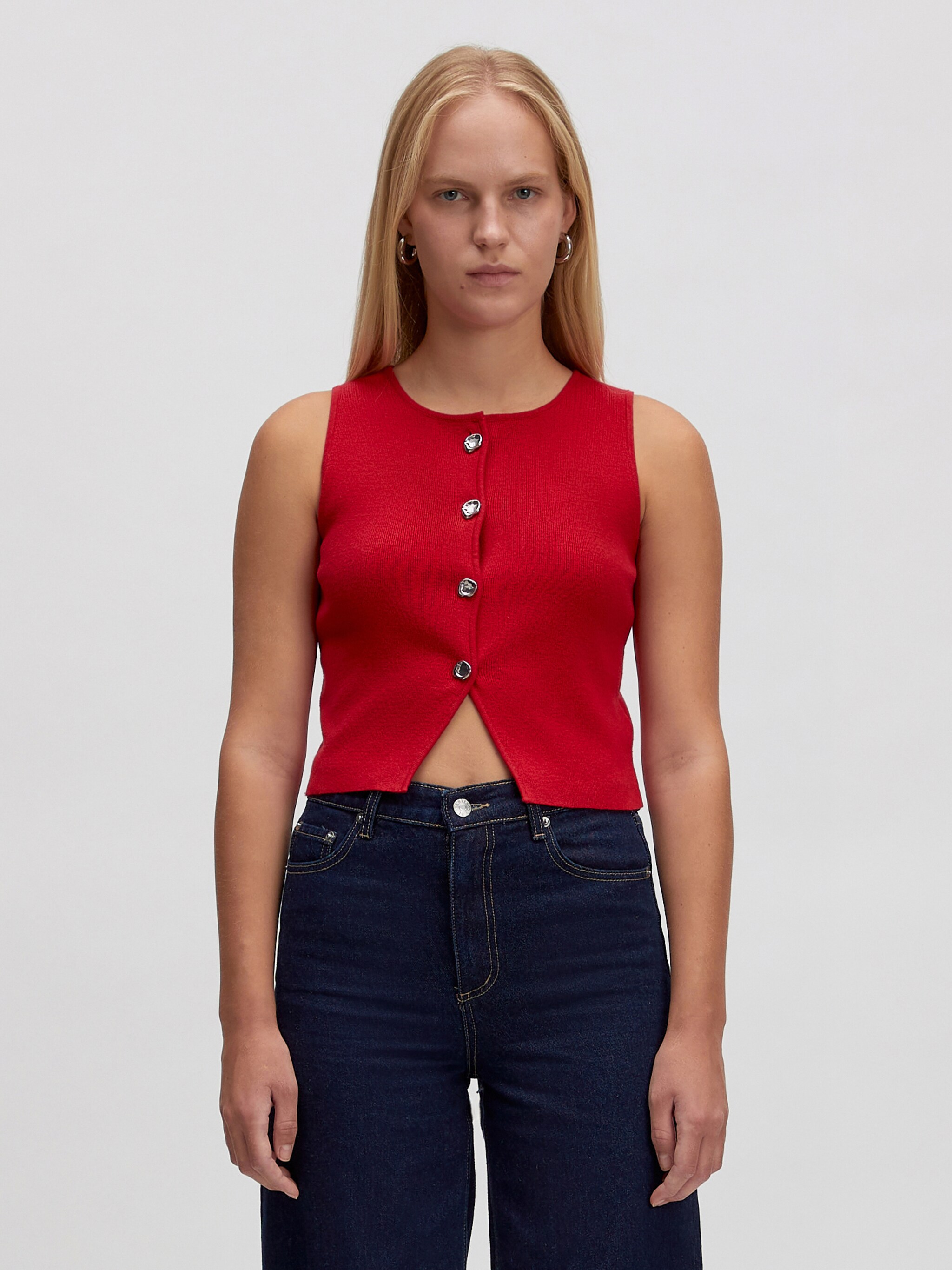 EDITED Produkte Weste 'Gemma' rot