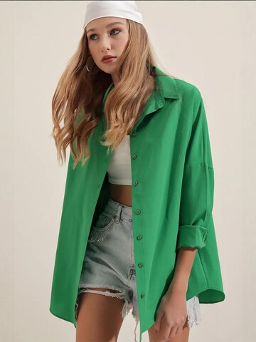 Bigdart Bluse in Grün: Vorderseite