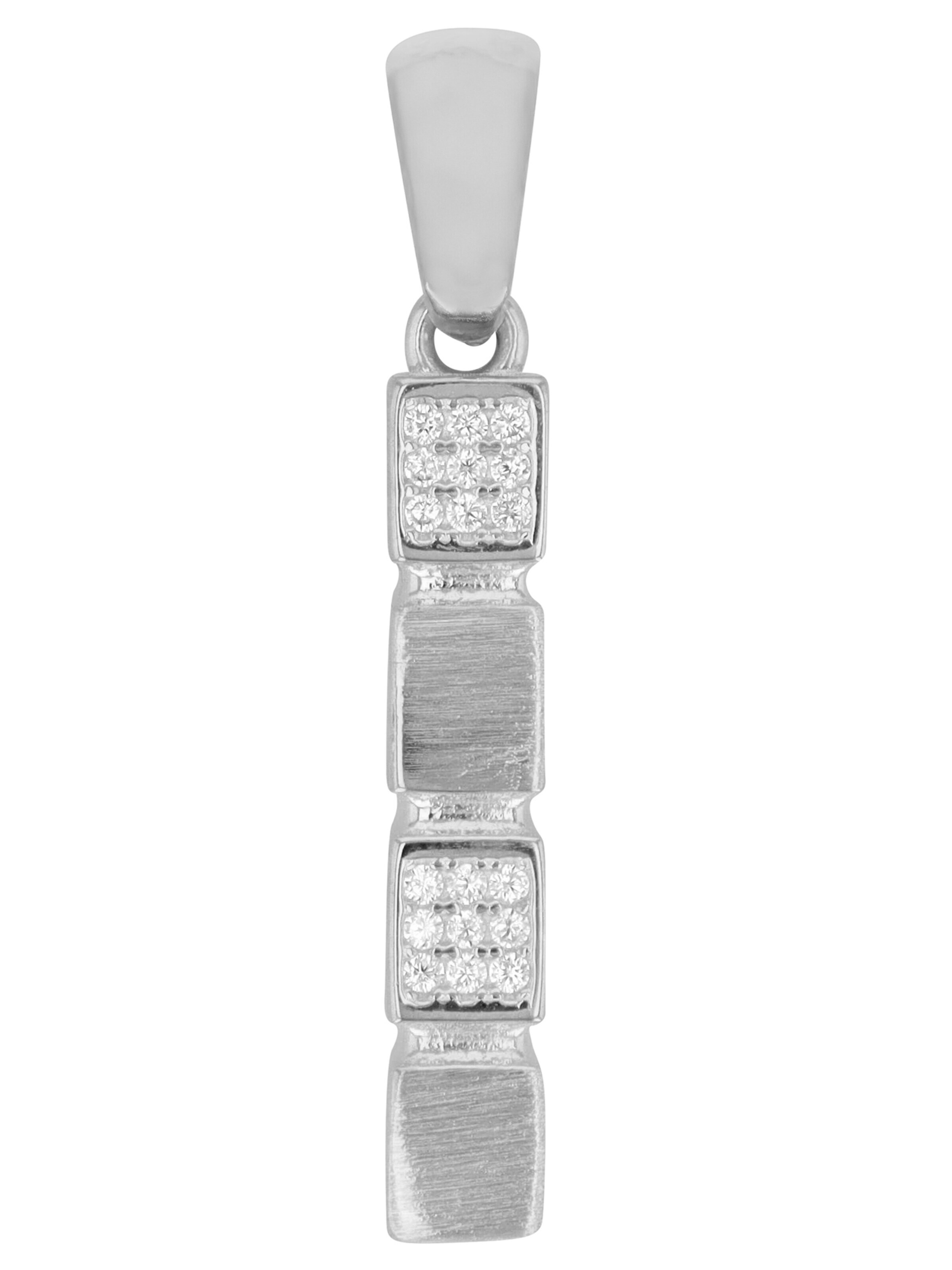 Akzent Pendant '"Elin" aus 925 Sterlingsilber, rhodiniert, langlebig' in Silver