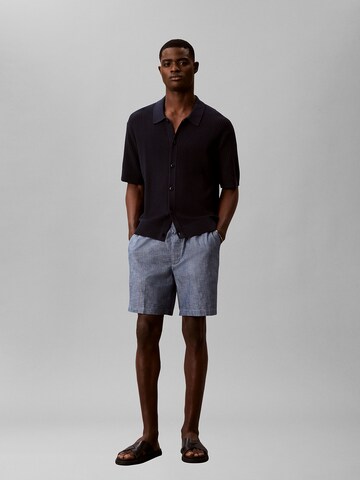 Calvin Klein Jeans Regular Shorts 'Chambray Drawstring' in Blau