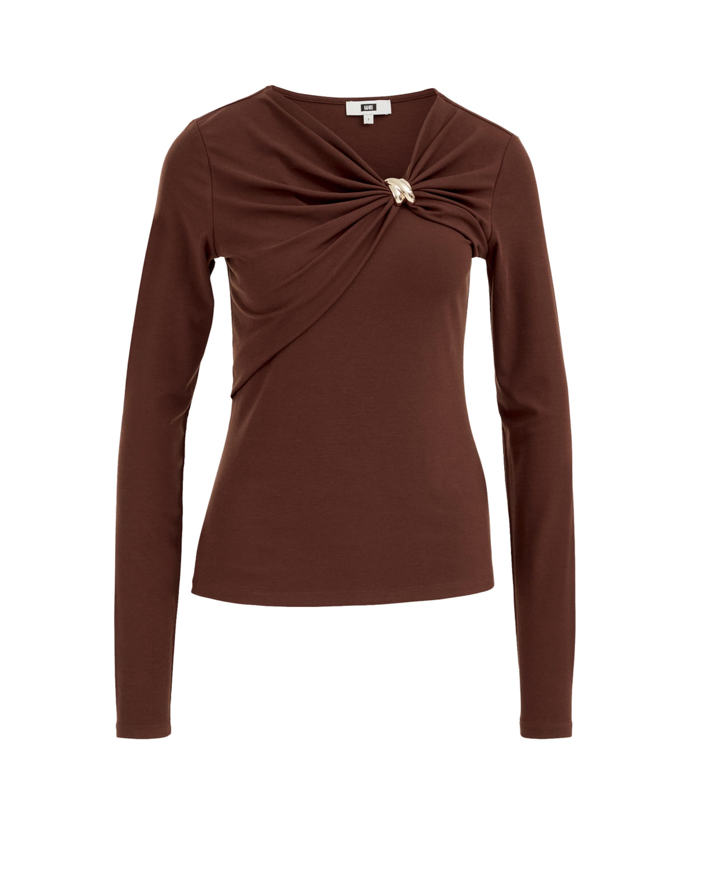 Tricou de la WE Fashion pe maro: față