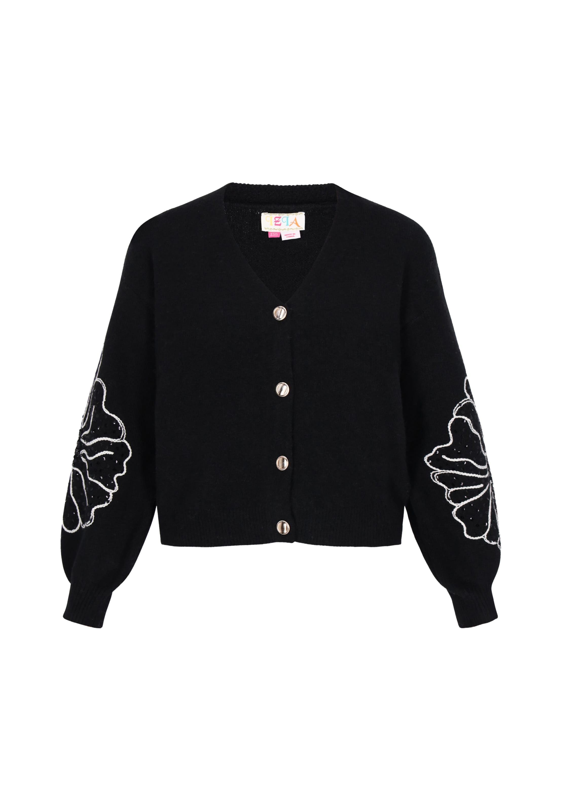 IZIA - Cárdigan en negro: frente