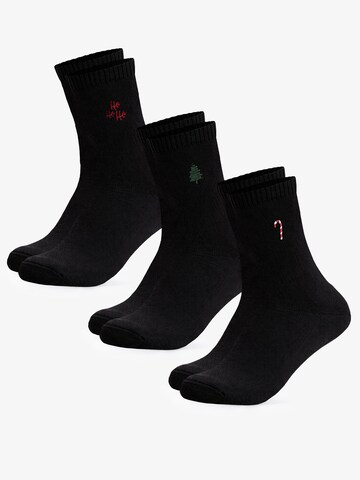 Occulto Socks 'Nick' in Black: front