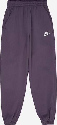 Nike Sportswear Штаны 'CLUB FLC' в Лиловый: спереди