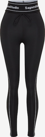 Trendyol Skinny Urheiluhousut värissä musta: etupuoli