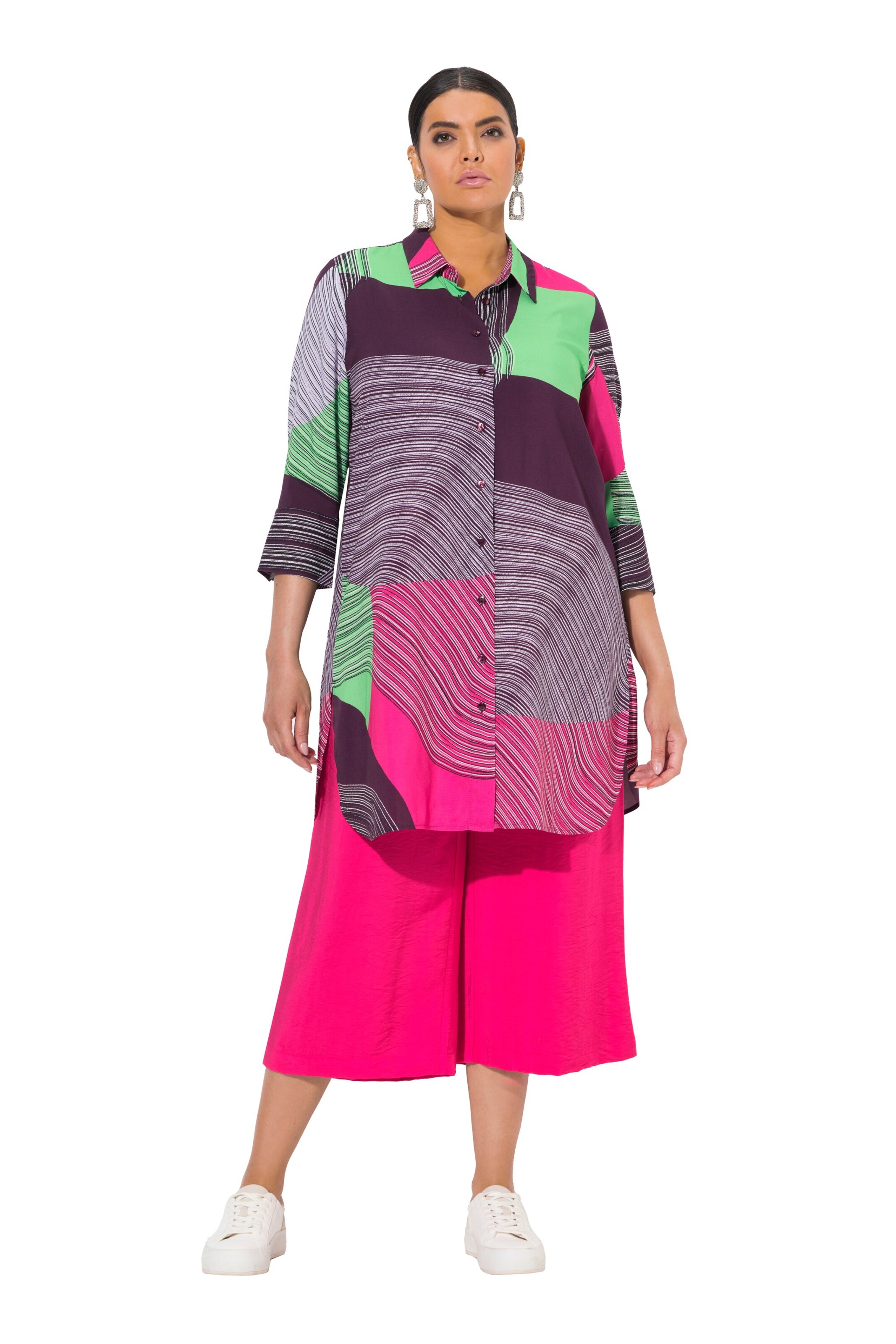 Ulla Popken Blouse in Lila: voorkant