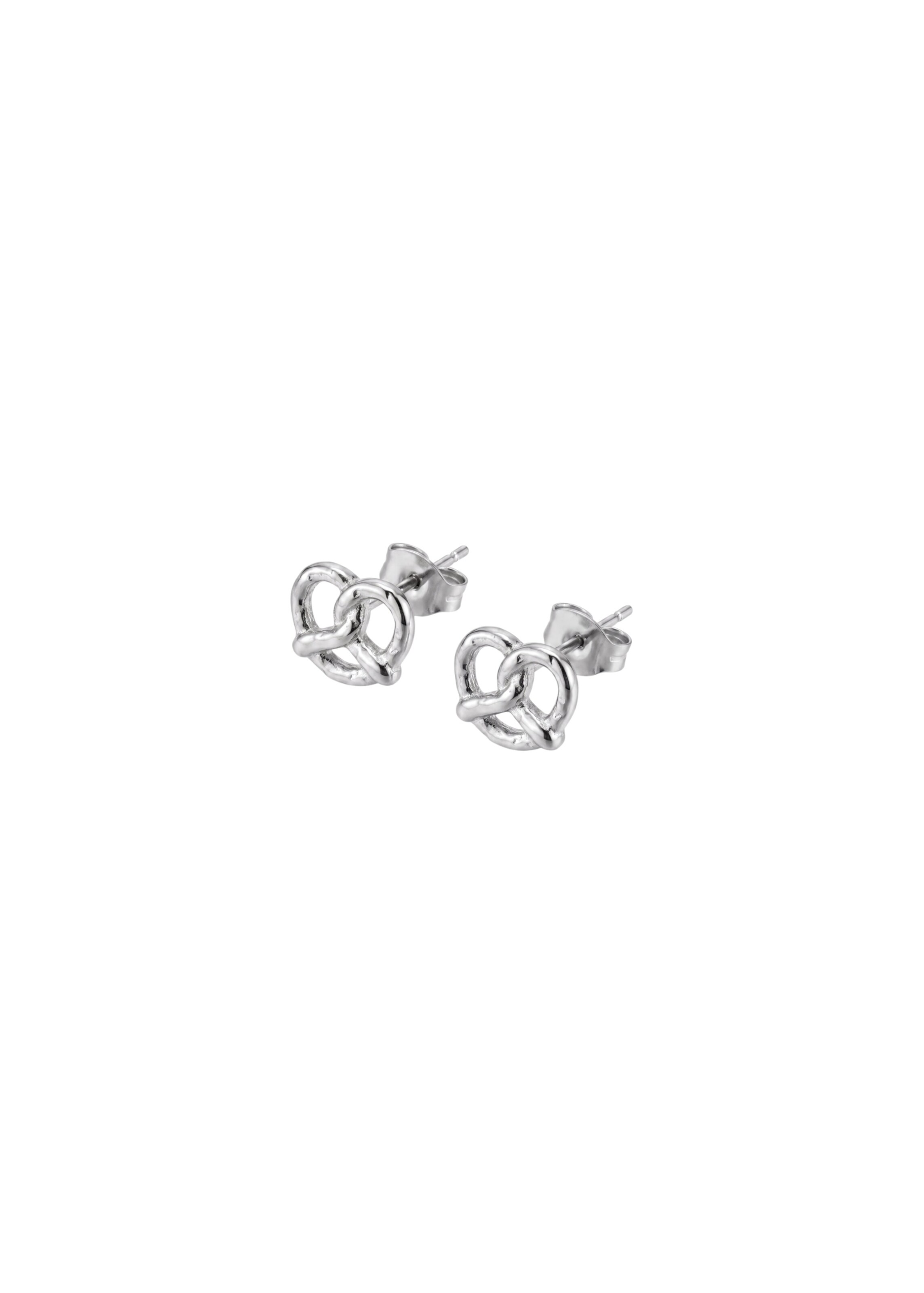Boucles d'oreilles 'Brezel' PURELEI en argent : devant