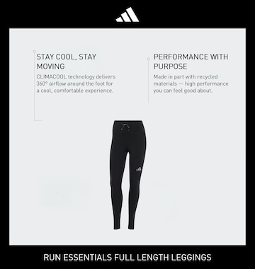 ADIDAS PERFORMANCE Skinny Sportbroek 'Essentials' in Zwart