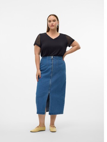 Jupe Vero Moda Curve en bleu