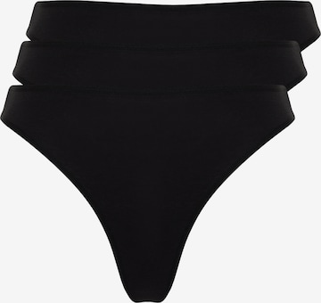 Trendyol Curve Stringit värissä musta: etupuoli