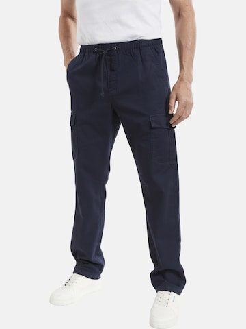 Loosefit Pantalon cargo Jan Vanderstorm en bleu : devant