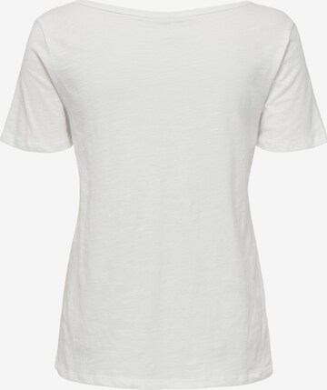 ONLY - Camiseta 'BONE' en blanco