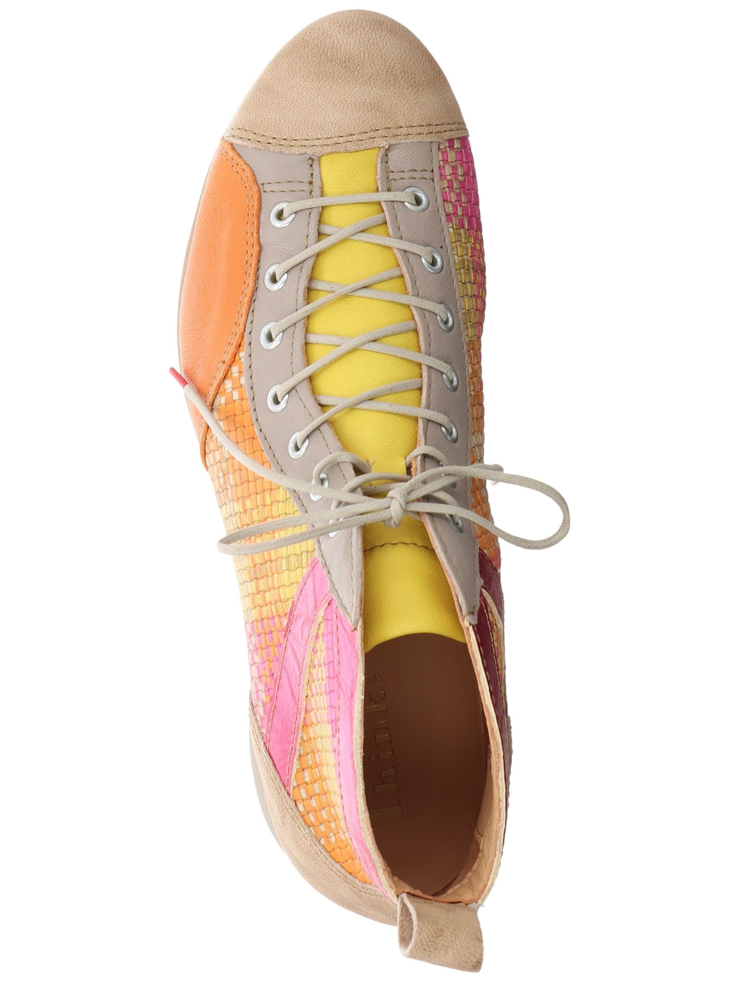 THINK! Schnürstiefelette in Beige