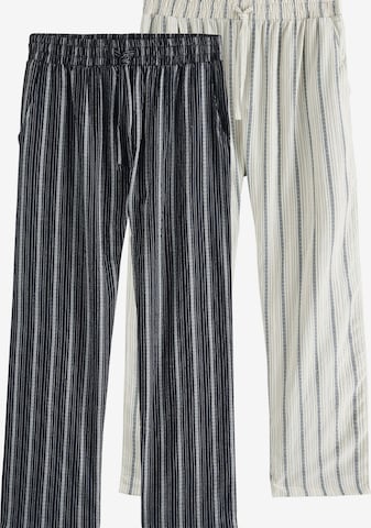 NextPidžama hlače 'Woven' - crna boja: prednji dio