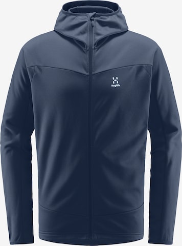 Haglöfs Athletic Fleece Jacket 'Frost Mid' in Blue: front