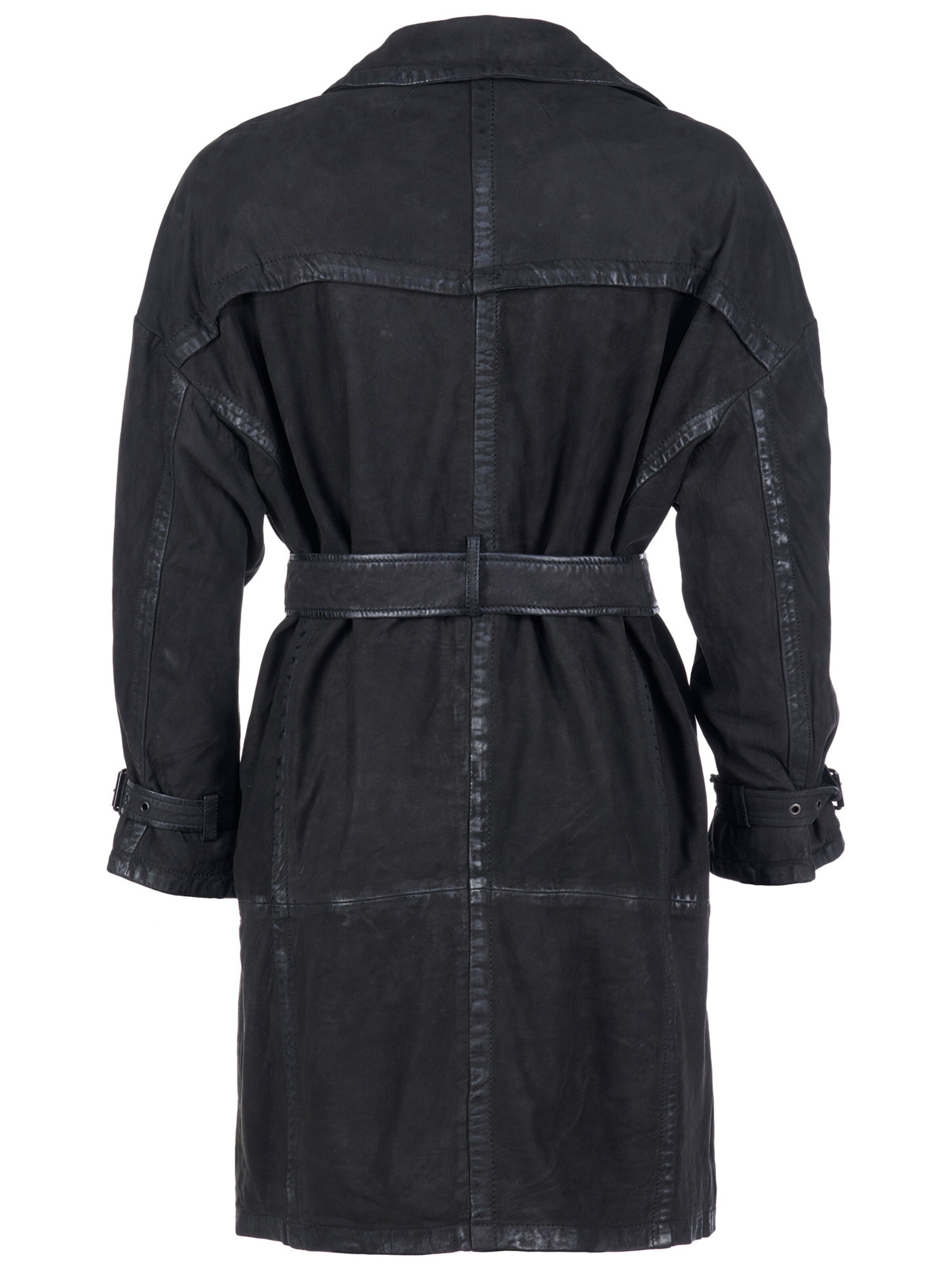 Maze Mantel in Schwarz