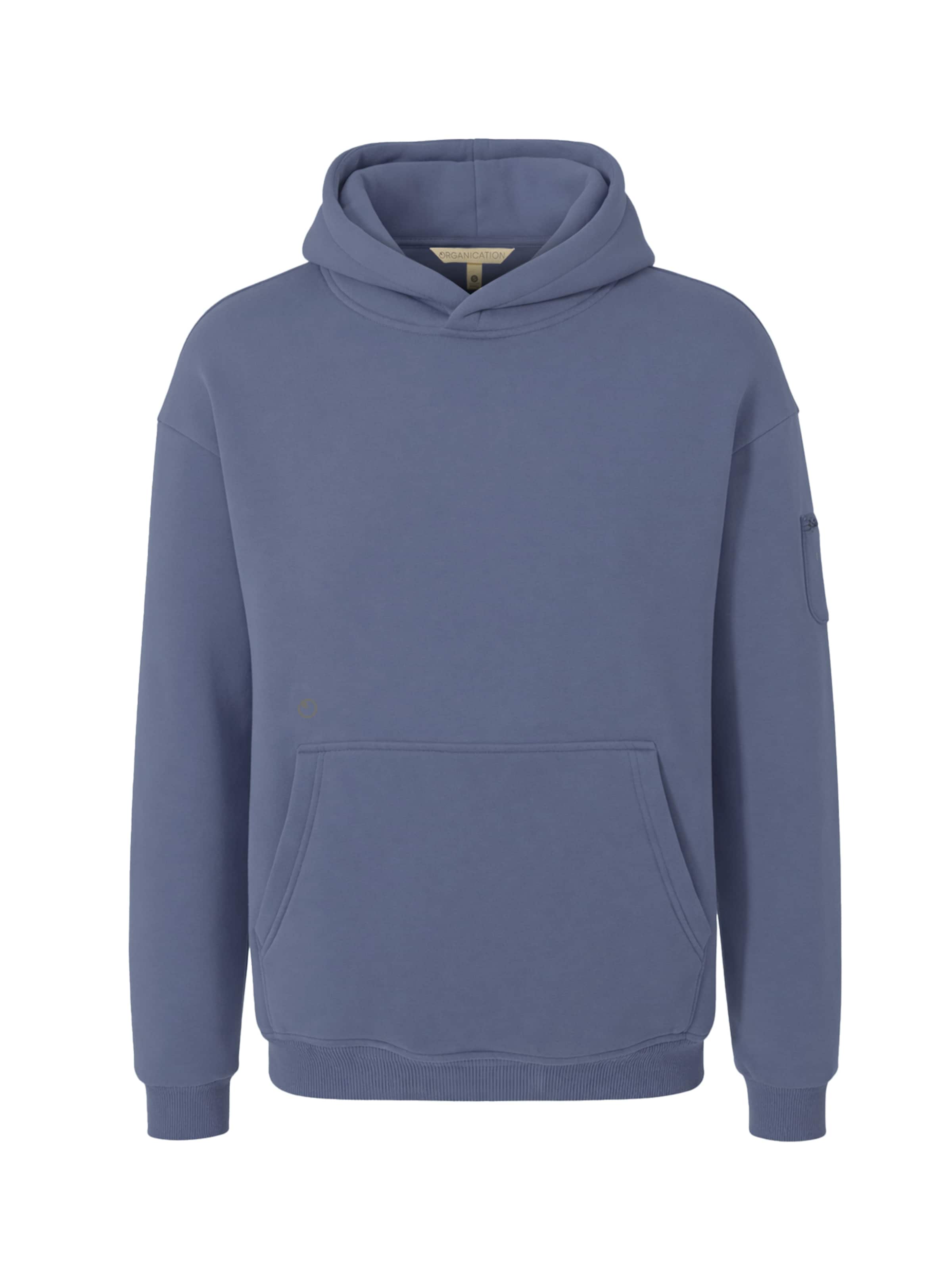 Organication Sweatshirt in Blau: Vorderseite