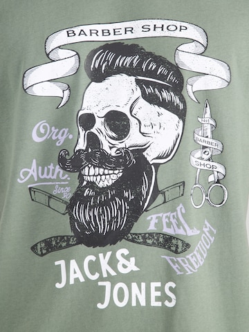 JACK & JONES Majica 'JORSHAPE' | zelena barva