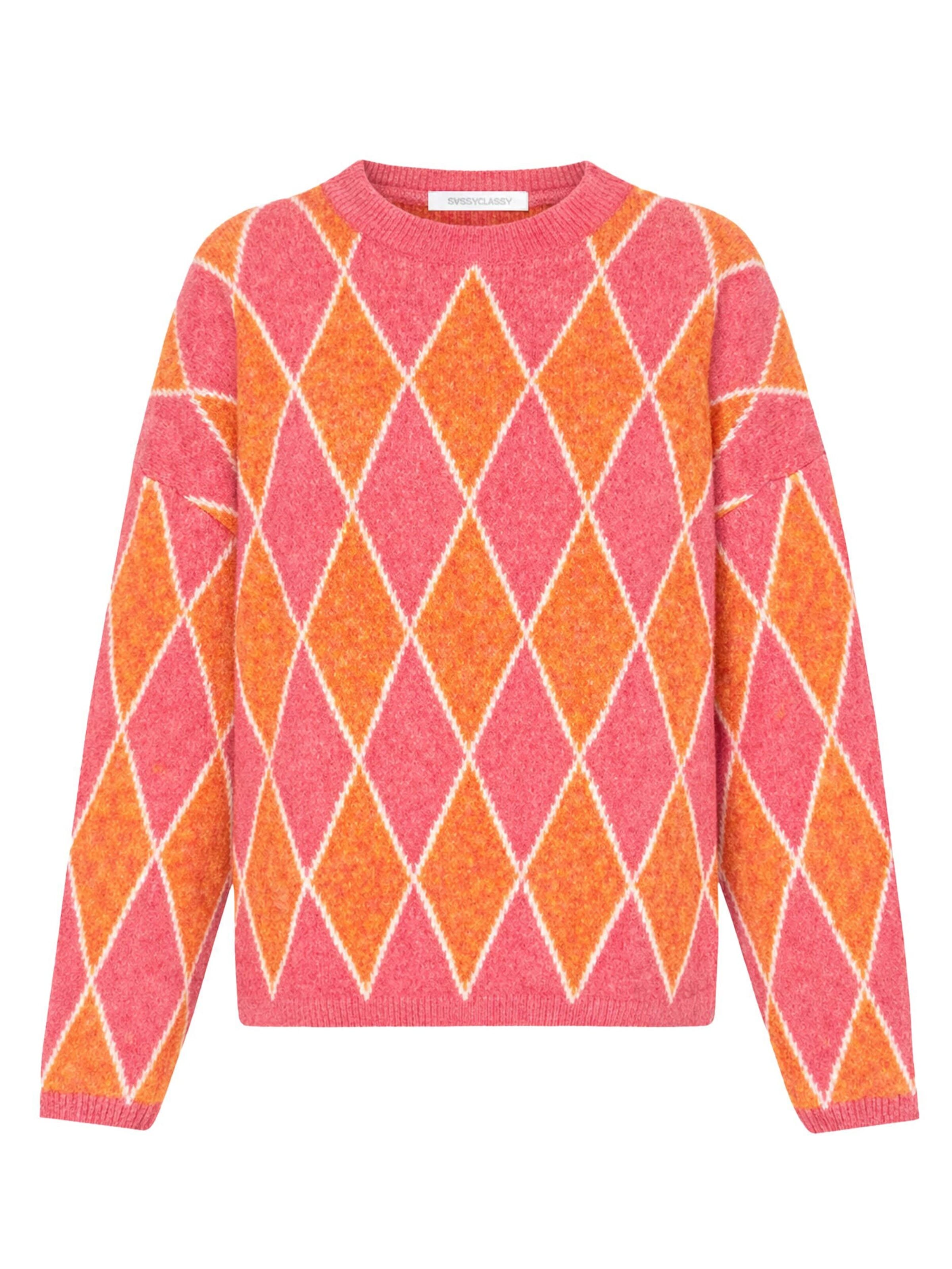 SASSYCLASSY Oversizepullover‌‌‌‌‌‌‌‌‌ in Orange: Vorderseite