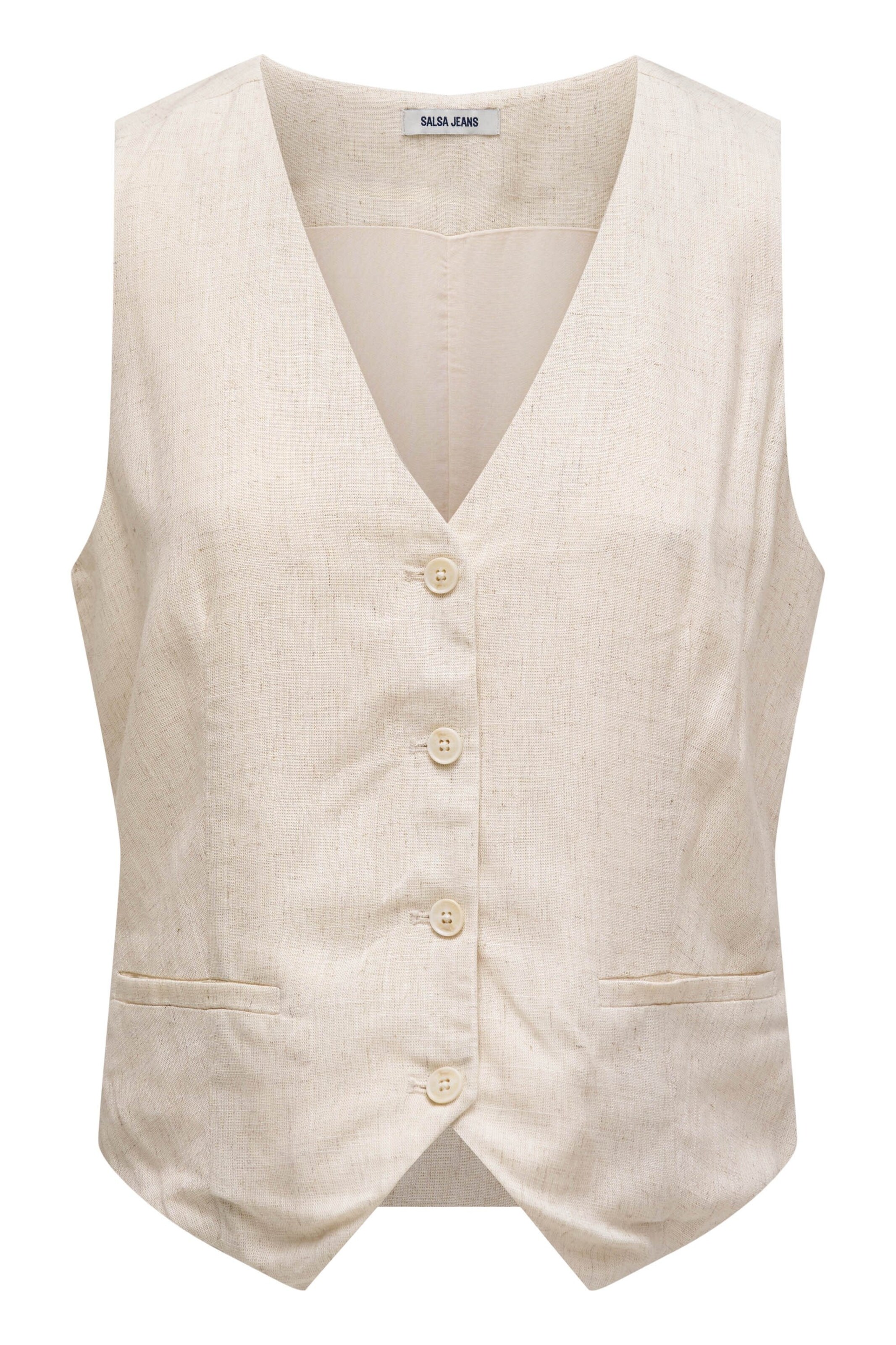 Salsa Jeans Top in Beige: voorkant