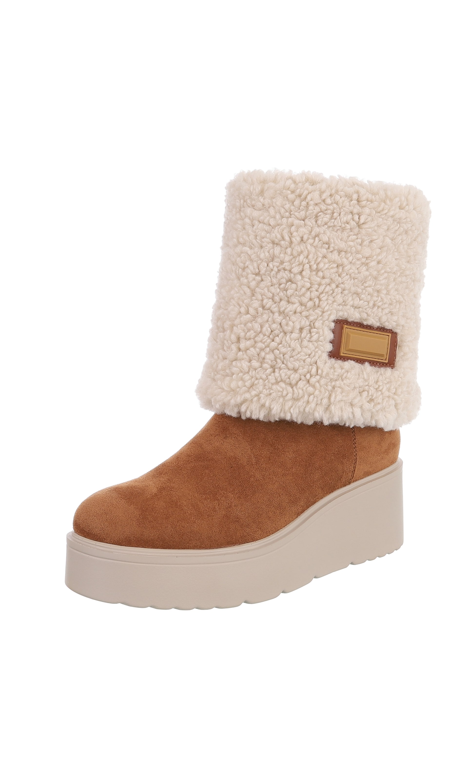 Ital-Design Stiefelette in camel, Produktansicht