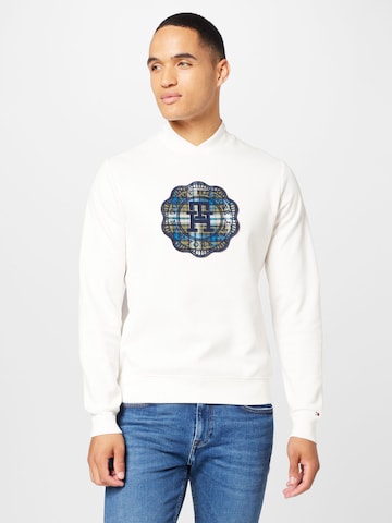 Sweat-shirt TOMMY HILFIGER en blanc : devant