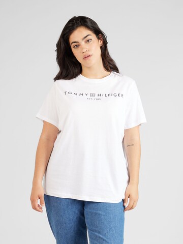 Tommy Hilfiger Curve T-Shirt in Weiß: Vorderseite