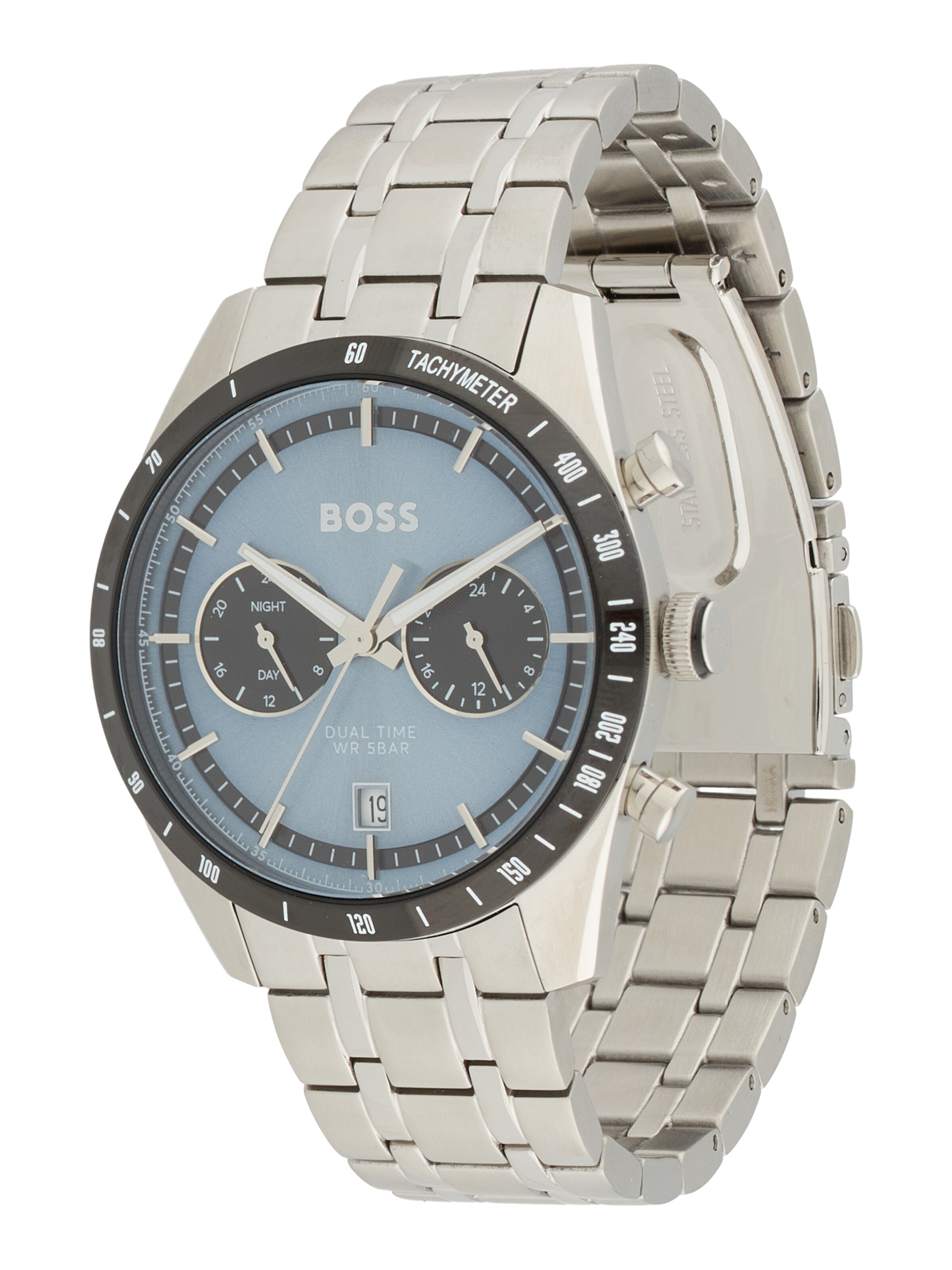 BOSS Аналоговые часы 'Tourmaster' в Серебристый: спереди