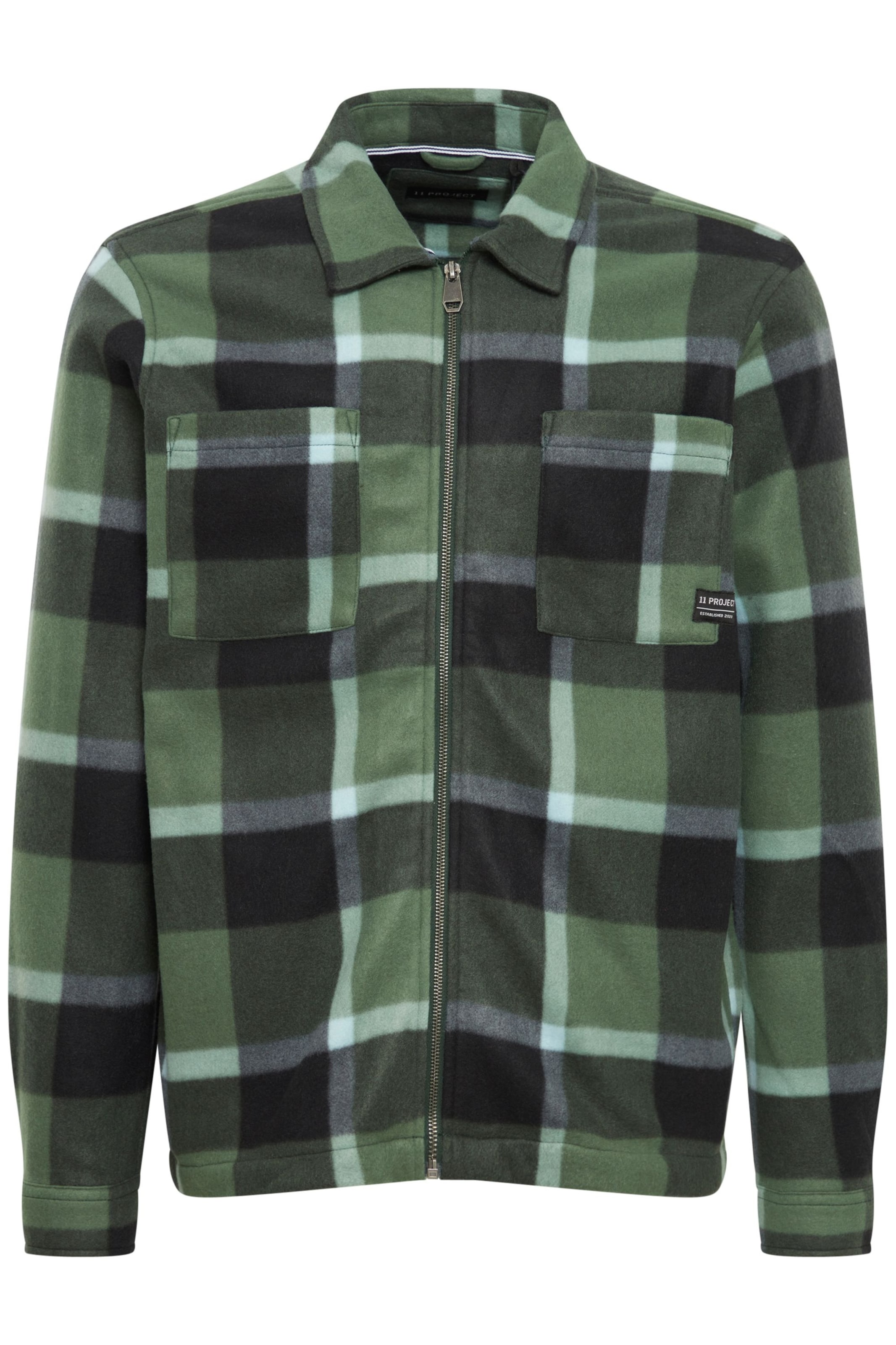 11 Project Übergangsjacke 'Charlie' in Grün: Vorderseite