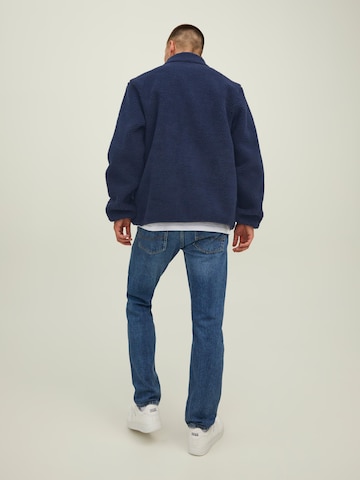 JACK & JONES Fleece jas 'Park' in Blauw