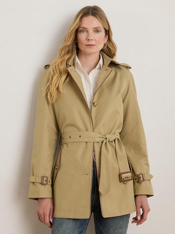 Manteau mi-saison Lauren Ralph Lauren en beige : devant